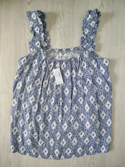 Blue fancy tank top - medium, View more