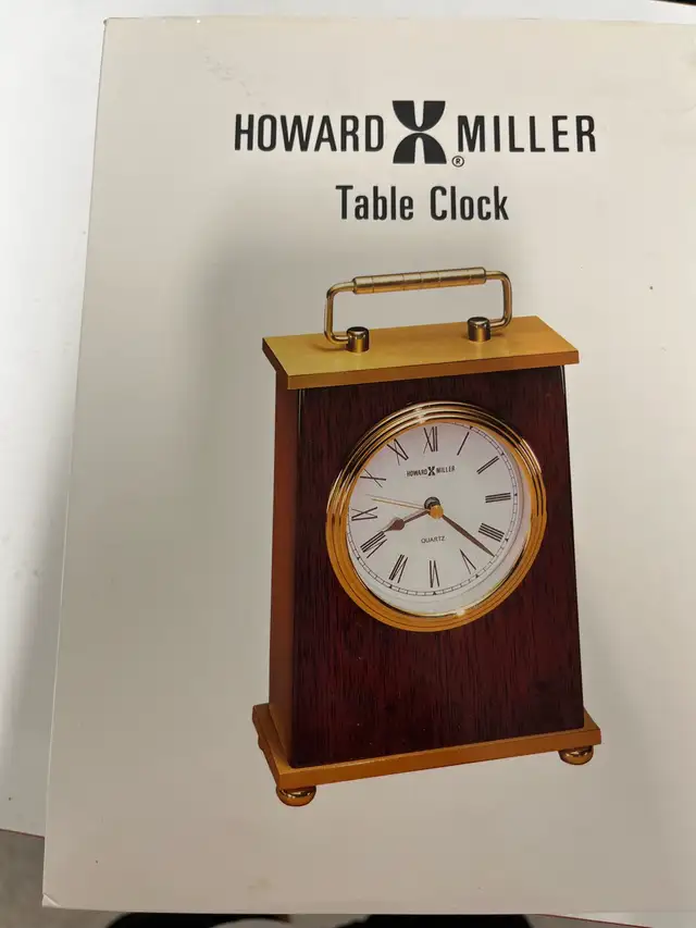 Howard Miller Table Clock – Like New, With Box in Home Décor & Accents in Ottawa - Image 2