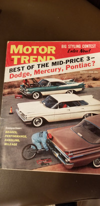 Vintage  MOTOR TREND Magazine March 1959