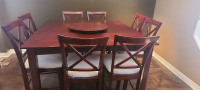 8 Piece Solid Wood Dining Room Set.