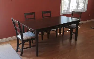 Dining Table and 4 Chairs, View more