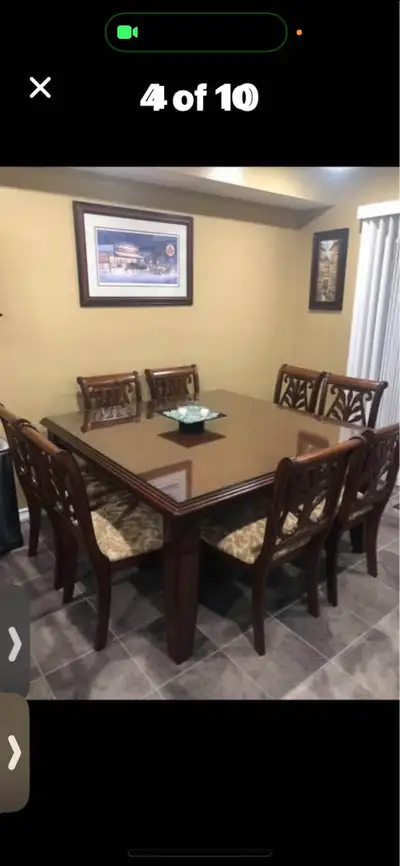 Mohogany table and chairs, View more