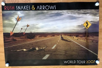 RUSH- Snakes & Arrows World Tour Anthem Records Poster-2007
