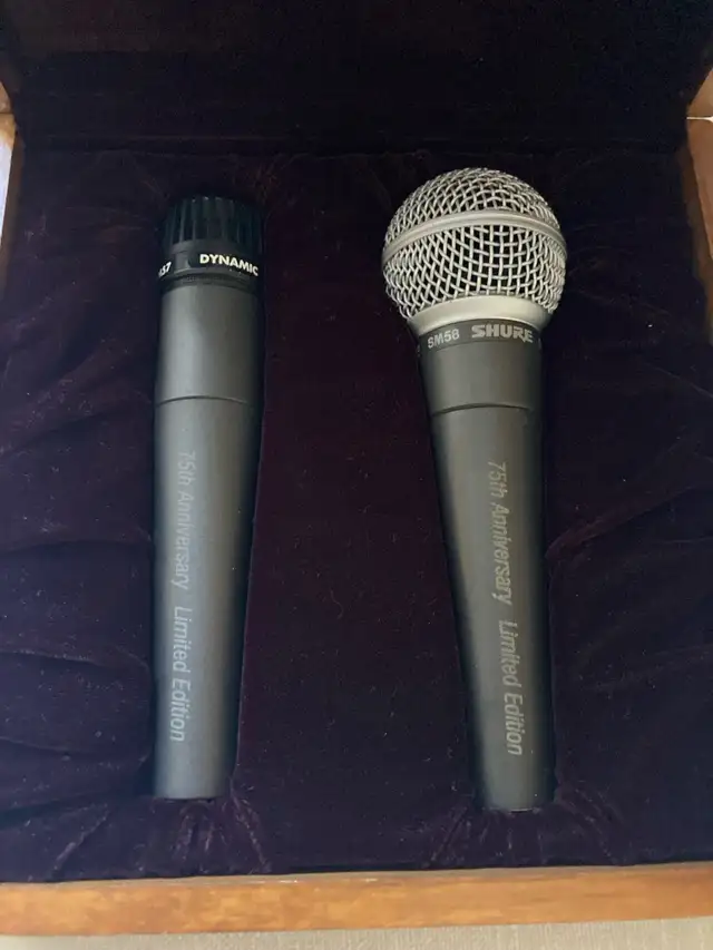 Shure SM57 & SM58 75th Anniversary Limited Edition Collector's in Pro Audio & Recording Equipment in Oshawa / Durham Region - Image 5