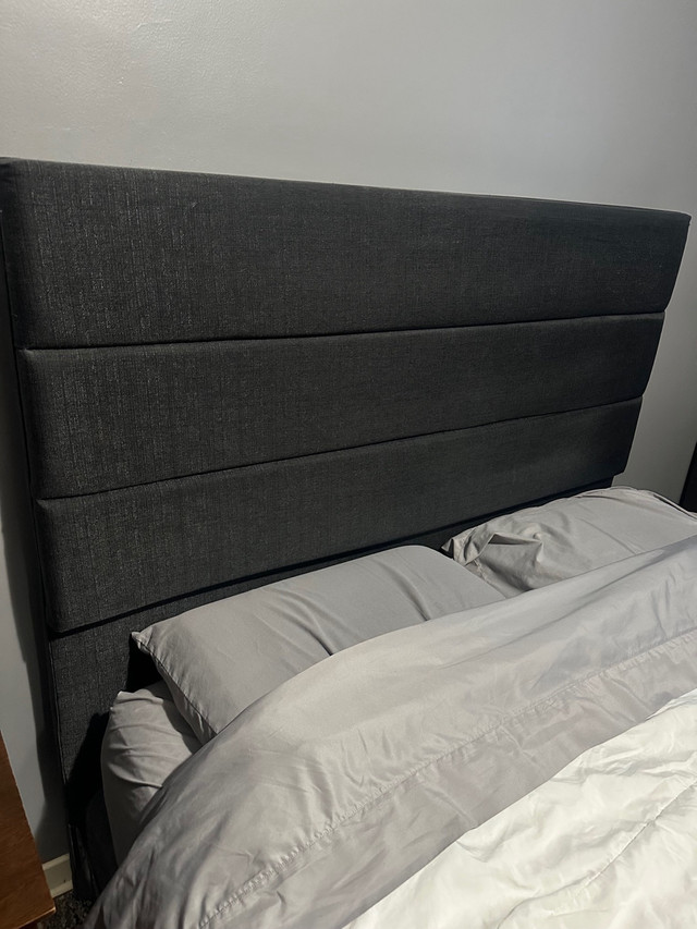 Queen Size Padded Headboard and Frame in Beds & Mattresses in Mississauga / Peel Region - Image 2