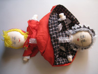 Vintage Topsy Turvy Story Doll Red Riding Hood Grandma Wolf