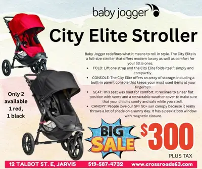 CLEARANCE SALE! STORE CLOSING! City Elite Stroller, View more