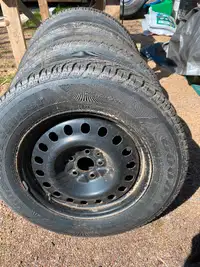 4 Rims and tires Good Year 2 tires still Good 100$ pick Aulac NB