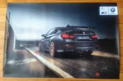 Affiche BMW 3' x 2' 20$ Argent Comptant