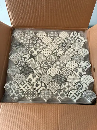 Mosaic Tile. 35$ per box. 11 tiles per box.