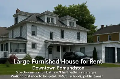 Furnished House with 5 Bedrooms - Downtown Edmundston