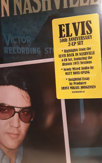 ELVIS PRESLEY-BACK IN NASHVILLE-50th ANNIVERSARY 2LP SET ( NEW )