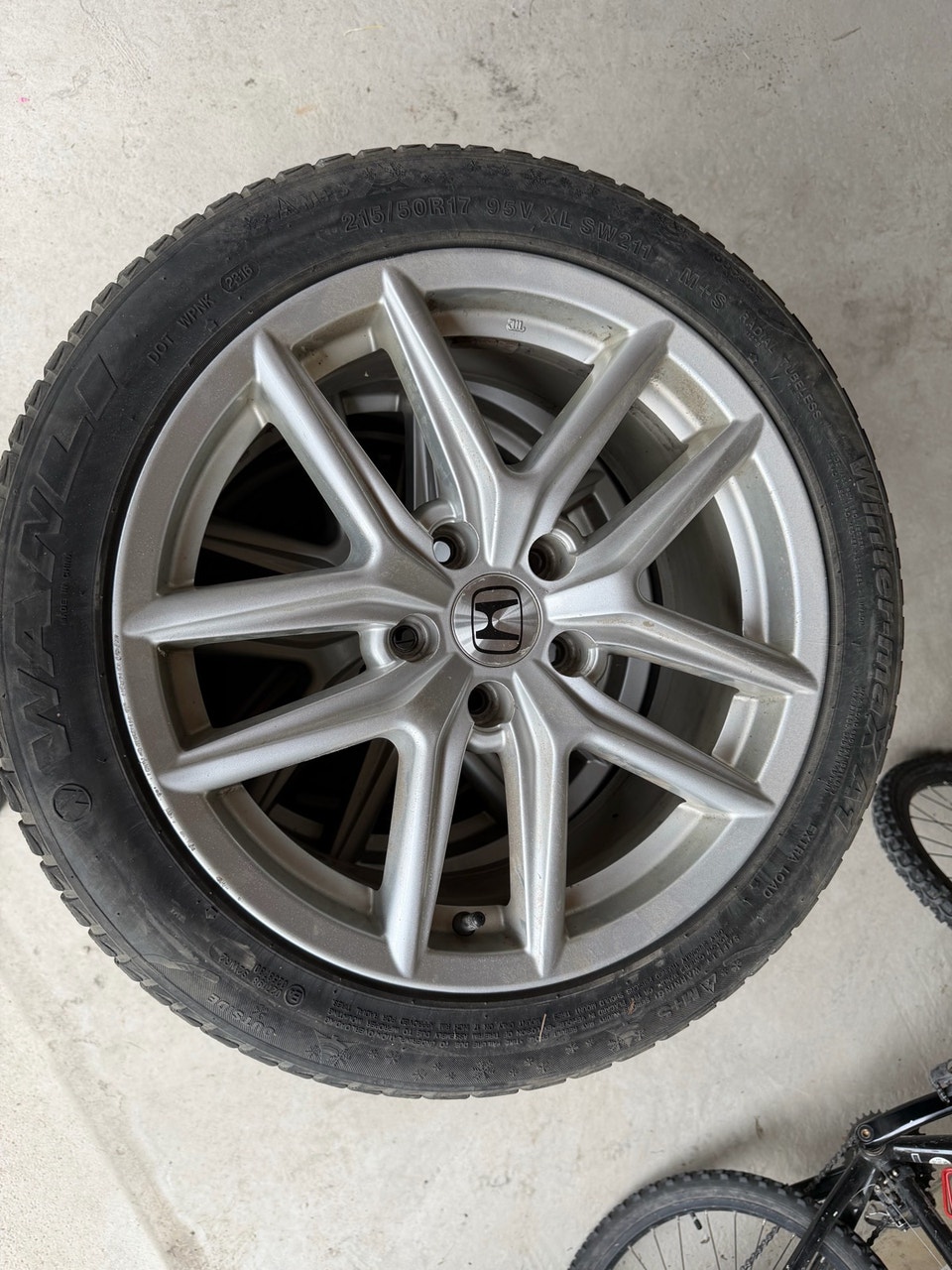 Honda civic alloy Rims with Winter Tires | Tires & Rims | Hamilton ...