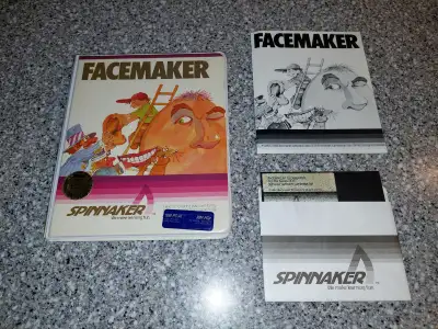 Here's a complete copy of Facemaker by Spinnaker Software, this is for the IBM PC and IBM PCjr. I ha...