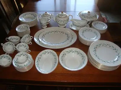 ENGLISH CHINA SET BY MYOTT'S SERVICE FOR 12, View more