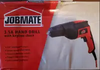 Jobmate Hand Drill 3/8" corded 3.5A