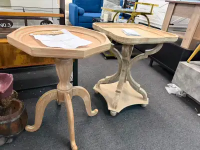 Brand New Modern tray base accent side table Special $59, View more