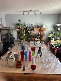 Vases and artificial Arrangements 