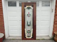 Vintage 30" Stained Glass Door
