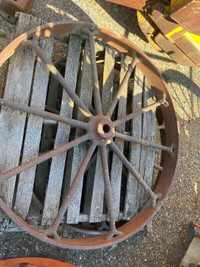 Antique Band Saw Cast Iron Wheels
