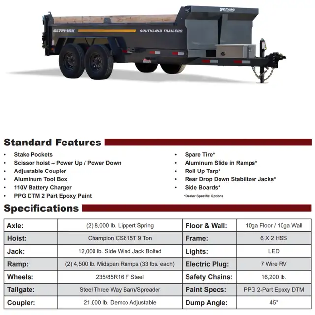 2025 7x14 Dump Trailer in Cargo & Utility Trailers in Ottawa - Image 9