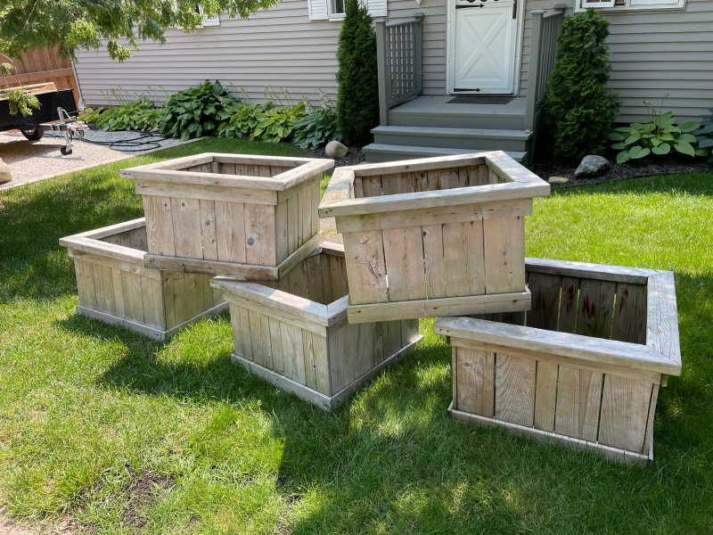 Large Wood Planter Boxes Free Stuff Owen Sound Kijiji