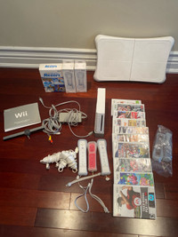 Nintendo Wii with all of the accessories.