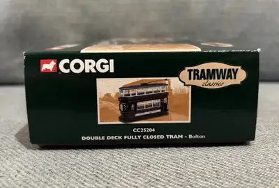 NEW Corgi Tramway CC25204 Double Deck Fully Closed Tram Bolton, View more