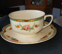 Vintage porcelain cup and saucer  (1930's)