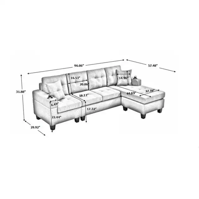 Sale Shop the Best Sectional Sofas for Ultimate Couch Any Space in Couches & Futons in Norfolk County - Image 4