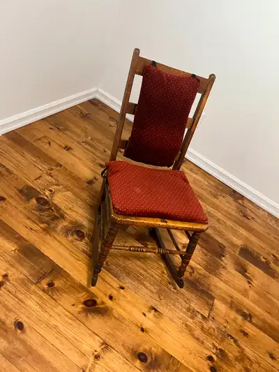 Early Canadiana, handmade rocking chair...., View more