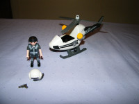 Playmobil petit hélicoptère police
