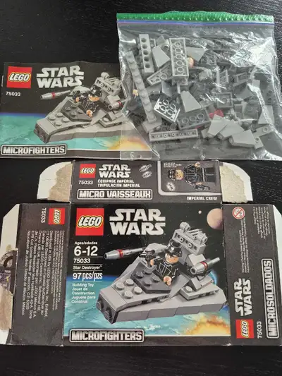 Get ready to join the dark side with this LEGO Star Wars 75033 Star Destroyer Microfighter, featurin...