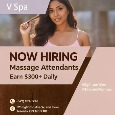 Are you a skilled Massage Therapist looking for a rewarding opportunity? V Spa in Midtown Toronto (E...