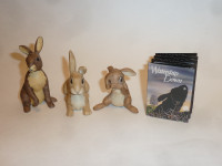 3 RARE WATERSHIP DOWN RABBIT FIGURINES BY ROYAL ORLEANS