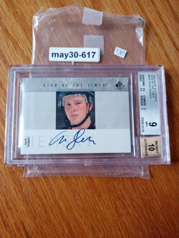 2003-04 SP Authentic Sign of the Times AHY Ales Hemsky Auto in Arts & Collectibles in St. Catharines