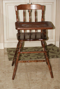 Antique Oak High Chair