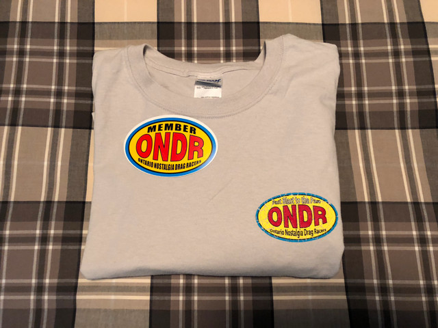 Ontario Nostalgia Drag Racers rare t-shirt & sticker! in Arts & Collectibles in Hamilton - Image 3