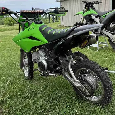 2017 klx 110L pit bike. Great bike, new clutch, FMF exhaust, new tires, new battery and air filter....