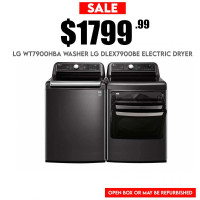 Huge Sale LG WT7900HBA Washer LG DLEX7900BE Electric Dryer