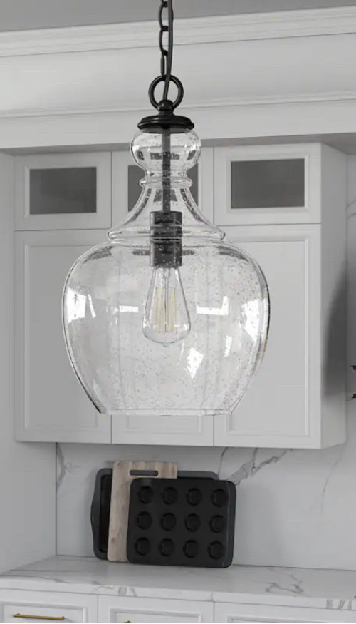 Clear Glass Pendant Globe Light - Brand New in Indoor Lighting & Fans in Mississauga / Peel Region - Image 2