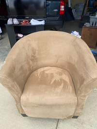 Faux Suede Chair