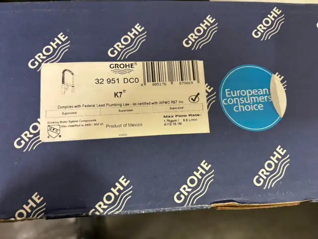 GROHE High end Kitchen faucet  - K7 Semi-Pro Kitchen in Plumbing, Sinks, Toilets & Showers in Markham / York Region - Image 8