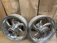 Custom solid aluminium 17” motorcycle rims