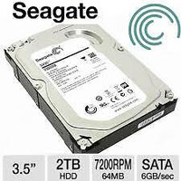 SEAGATE 2000GB or 2TB 7200RPM HDD PERFECT WORKING ORDER