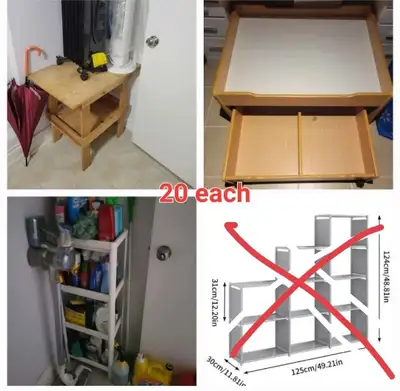Assorted Home Storage and Furniture Items, View more
