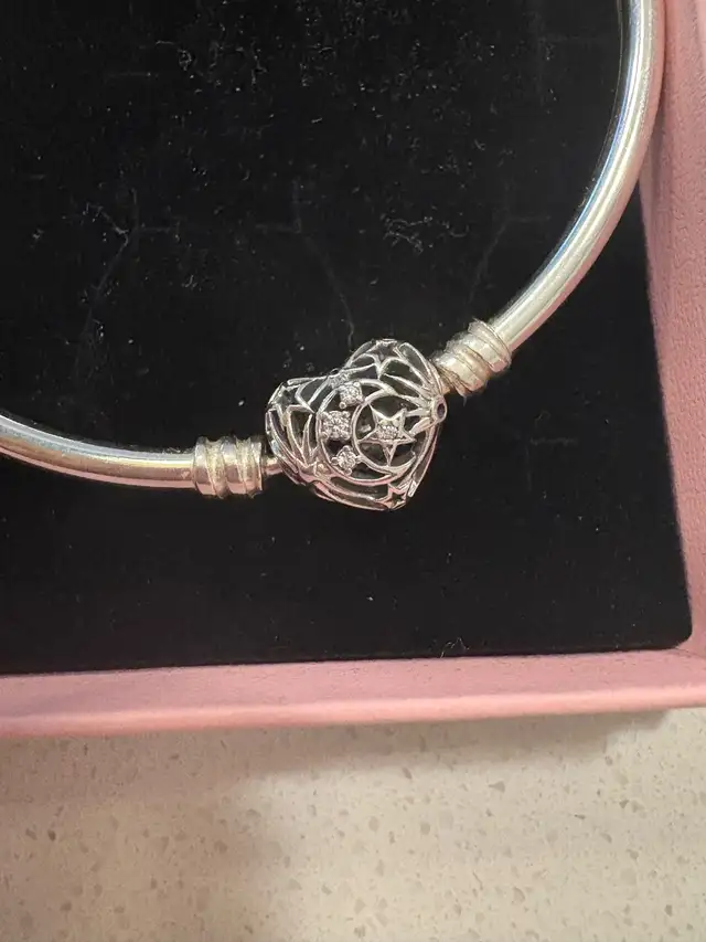 New Pandora Celestial Heart Clasp Bangle & Ladybird 2022 Heart62863736896513122