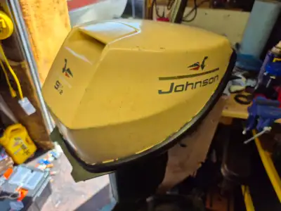 Johnson 9 1/2 HP Outboard that was given to me. I can also offer a 12ft aluminum boat with it, no tr...