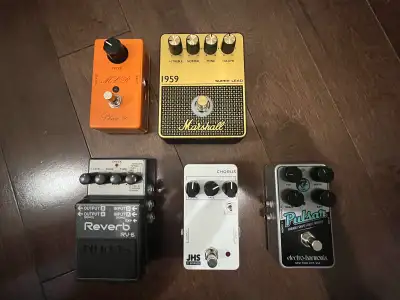 Guitar pedals for sale, see description for price, View more