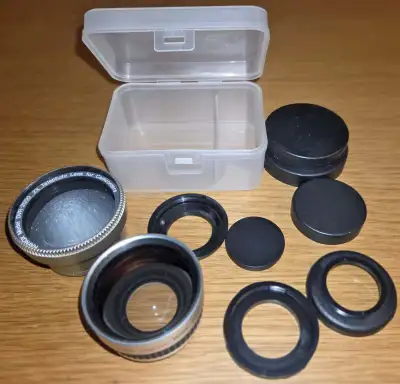 Digital Camera Video Wide Telephoto Lenses 37mm Mounting Thread, View more